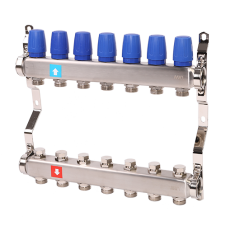 Группа коллекторная 1"-3/4" 7кон. нерж MVI (MS.407.06)