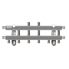 Коллектор модульный 40кВт 3/4" 5кон.(1 вверх + 3 вниз + 1 в сторону) MKSS-40-5V нерж GIDRUSS (1J 00405 17)