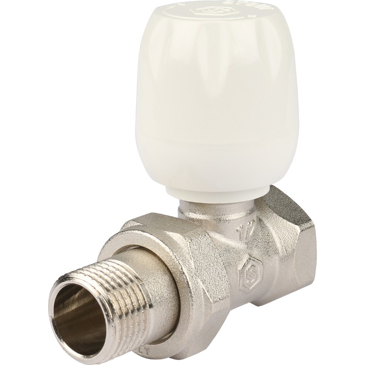 Клапан ручной терморегулирующий с неподъемным шпинделем прямой 1/2" STOUT (SVRs-1172-000015)