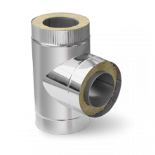 Сэндвич-тройник Ø150/210 мм 90° (нерж 0,5мм/нерж 0,5мм)