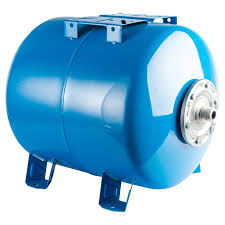 Мембранный бак для водоснабжения горизонтальный 50л синий 1" STOUT (STW-0003-000050)