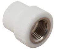 Муфта ВР 20х1/2" (белый) РосТурПласт