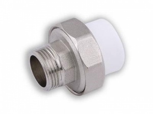 Муфта разборная НР 25х3/4" (белый) РосТурПласт (120/10)