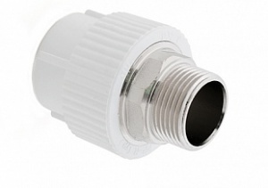 Муфта разборная НР 50х1 1/2" (белый) РосТурПласт