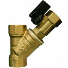Фильтр косой 1/2" c мини краном TIM