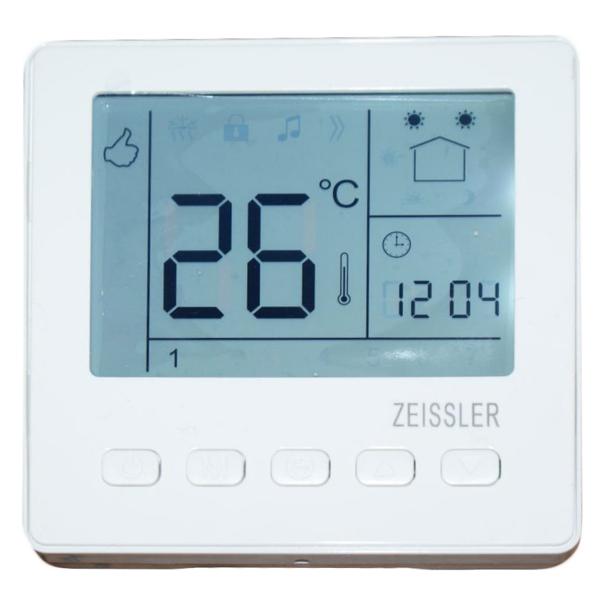 Термостат программируемый комнатный 5-90 ° 220В TIM ZEISSLER