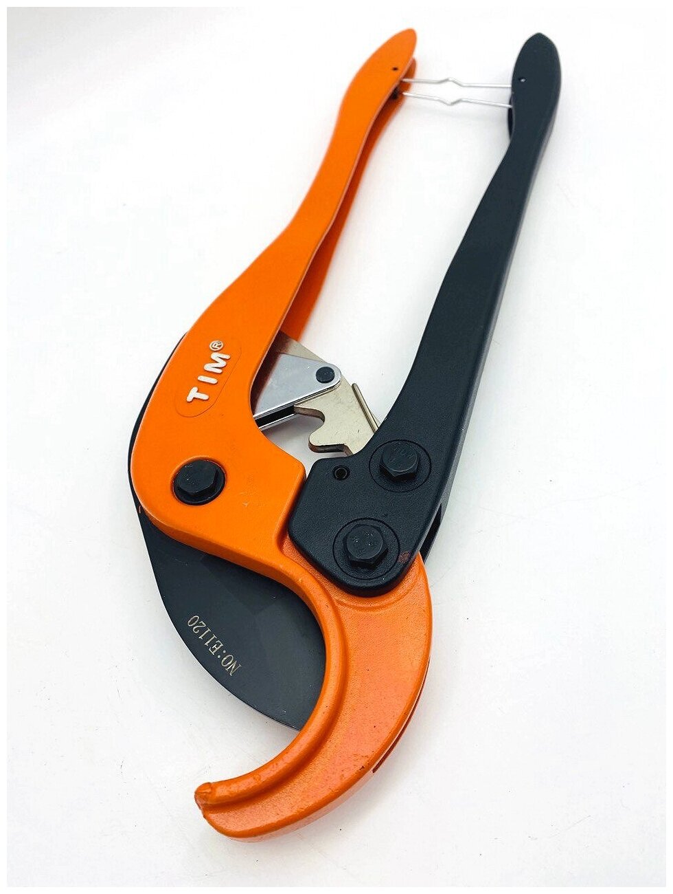 Ножницы для резки м/п и полимерной трубы, черно-оранжевый, Ø 16-63 мм TIM