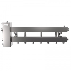 Коллектор баланс. 150кВт 1 1/2"-1"-1 1/2" 4 кон.(3 кон.вниз/вверх + 1 в стор) BMSS-150-4D нерж GIDRUSS (BM 15A10 21)