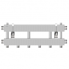 Коллектор модульный 150кВт 1 1/2"-1" 4кон (3вниз/вверх+1магистр.) MK-150-3x25 GIDRUSS (1P 01502 17)