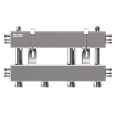 Коллектор модульный 150кВт 1 1/2"-1 1/4" 3кон (2вниз/вверх+1магистр.) MKSS-150-2x32 нерж GIDRUSS (1R 01505 17)