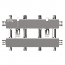Коллектор модульный 150кВт 1 1/2"-1" 5кон (2вниз + 2вверх + 1магистр.) MKSS-150-4DUx25 нерж GIDRUSS (1R 01503 17)