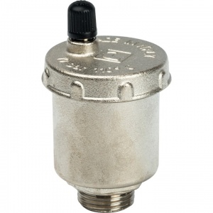 Воздухоотводчик автоматический 1/2" прямое подключение (ник.) STOUT
