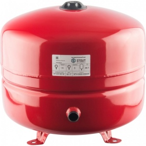 Мембранный бак для отопления 35л красный 3/4" STOUT (STH-0005-000035)