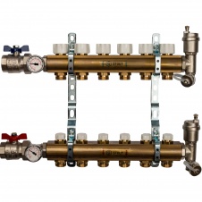 Коллектор распределительный 1"-3/4" 6 отводов  STOUT(SMB 0468 000006)