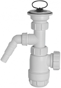 Сифон 1 1/4" х 40 с отводом MRW240WM McALPINE