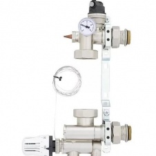 Насосно-смес. узел для теплого пола (20-60С) (без насоса) 130-180 мм нижнее подключение AQUAHIT MVI
