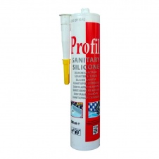 Герметик силикон санитарный белый  270ml SOUDAL Profil