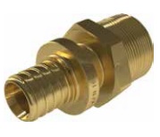 Муфта ВР 3/4"-25 для PEX трубы, аксиальный Ultraline KAN-therm
