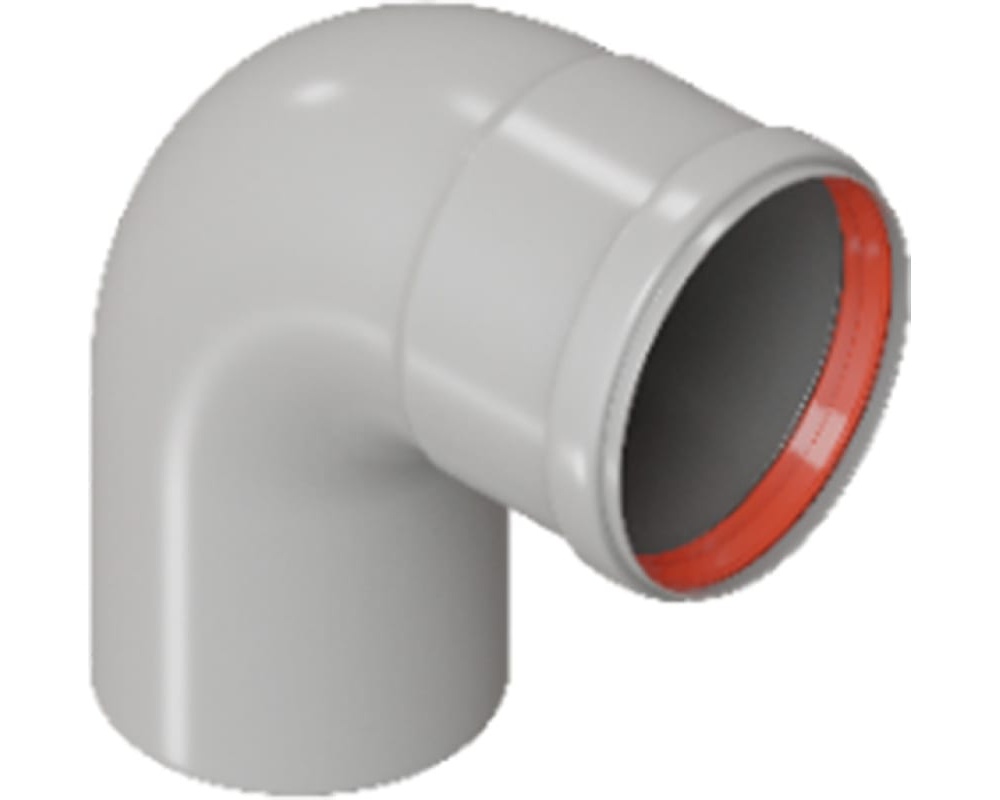 Колено Ø80 90° (алюминий) M/F ROMMER