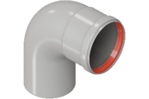 Колено Ø80 90° (алюминий) M/F ROMMER