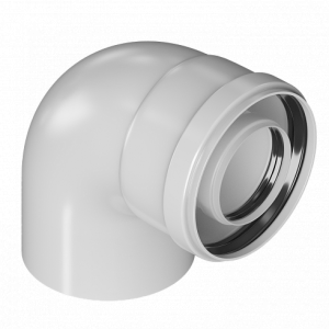 Угол коаксиальный DN80/125 90° конденсационный Krats