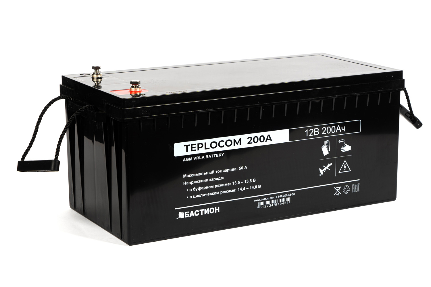 Аккумулятор герметичный свинцово-кислотный Teplocom 200Ач