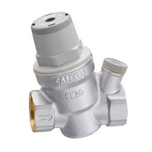 Редуктор давления для горячей воды 1-6 бар 3/4" CALEFFI с выходом под манометр