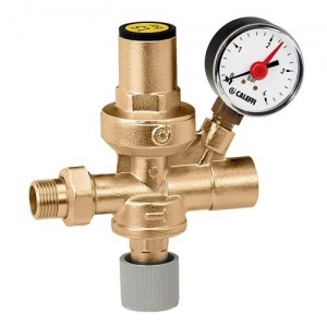 Установка подпитки системы отопления 1/2" CALEFFI с манометром макс. t 70°C