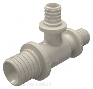 Тройник 32х25х32 PPSU для PEX трубы, аксиальный Ultraline KAN-therm