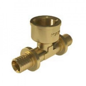 Тройник ВР 32-1"-32 для PEX трубы, аксиальный Ultraline KAN-therm