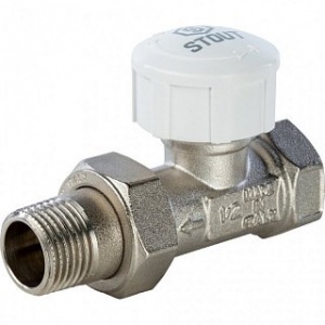 Клапан термостатический прямой 1/2"х3/4" ЕК STOUT