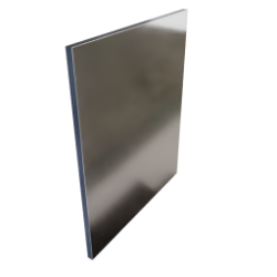 Экран защитный нерж 400×400 отв.Ø210 ИНС