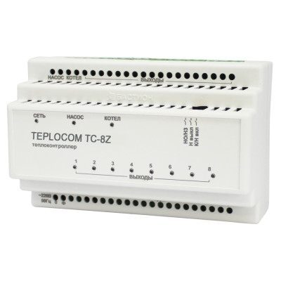 Теплоконтроллер для лучевой системы отопления Teplocom ЛУЧ TC-8Z