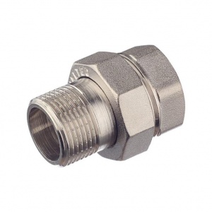 Сгон прямой 1 1/4" ВН ник. (американка) уплотнение под гайкой o-ring кольцо VALOGIN