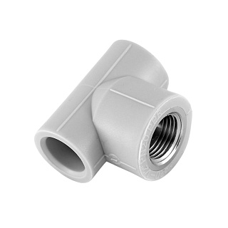 Тройник ВР 40х1/2" (серый) Heisskraft (5шт/уп)