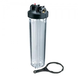 Фильтр магистральный 20" CFC-20BB01C (резьба 1") прозрачный, без картриджа Big Blue UNIPUMP