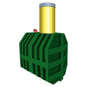 Накопительный септик БИОПОРТ 1.5 (с горловиной) 1,5 м3