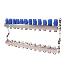 Группа коллекторная 1"-3/4" 12кон. нерж MVI (MS.412.06)