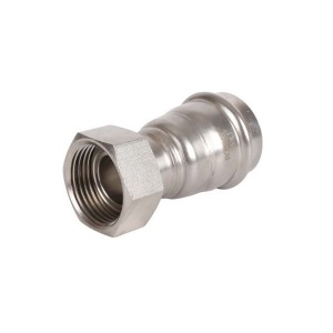 Муфта с накидной гайкой 28х3/4" пресс нерж. ROMMER