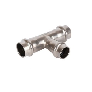 Тройник переходной 22х15х22 пресс нерж. ROMMER