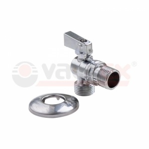 Кран для сантех. приборов 1/2" НР угловой ник.VALFEX