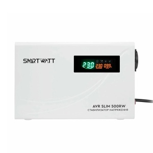 Стабилизатор напряжения SMARTWATT AVR SLIM 500RW настенный
