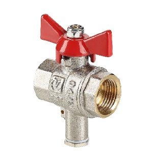 Кран шар. баб. для термодатчика 1/2" VALTEC