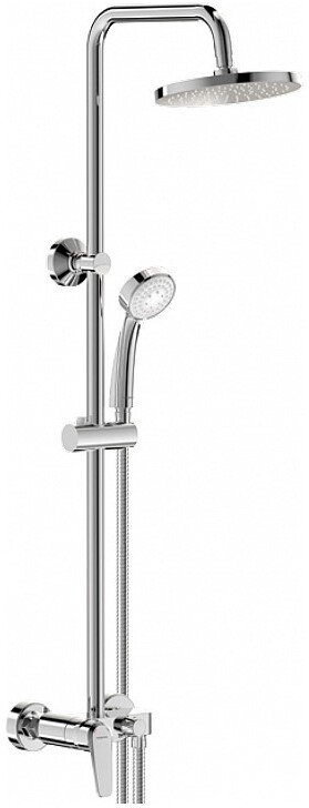Душевая система со смесителем для душа. Верхний душ 200 мм, металл шланг 1500 BA271AA BALANCE Vidima