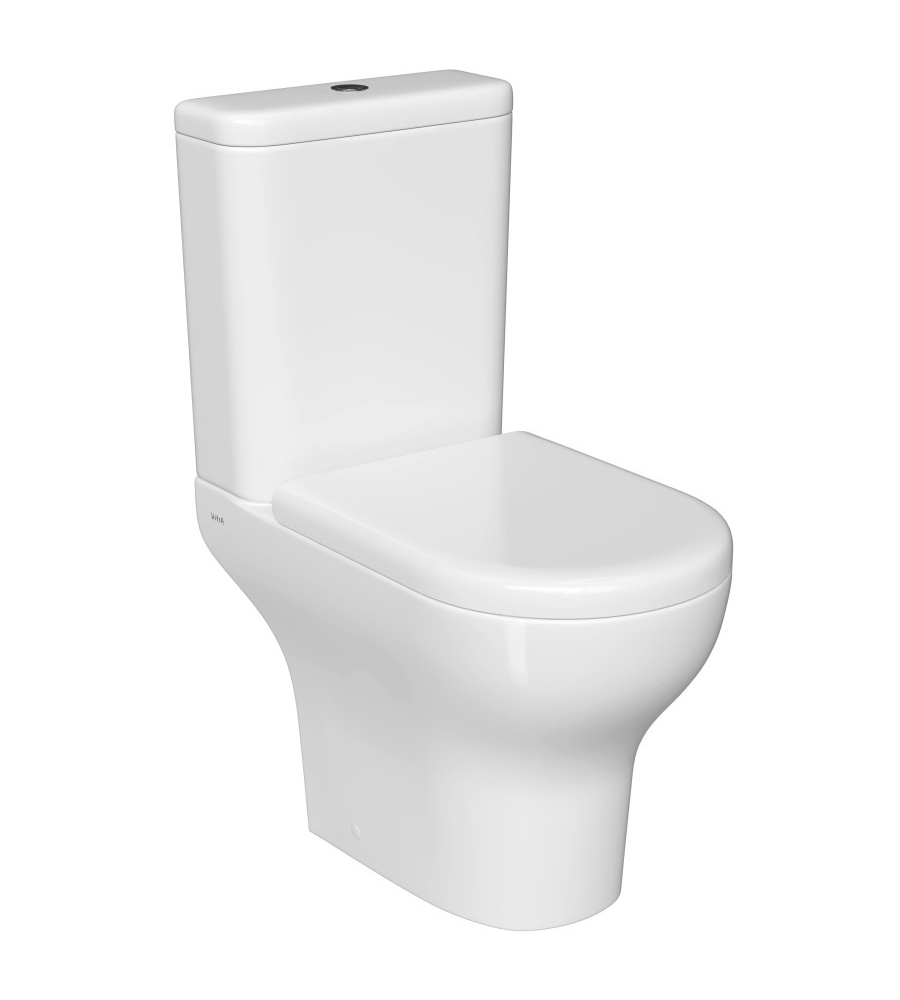 Комплект напольного унитаза Zentrum open-back, сиденье микролифт, механизм 3/6 л