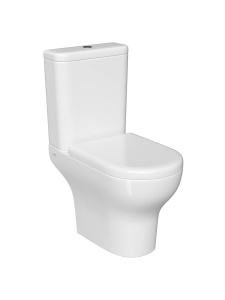 Комплект напольного унитаза Zentrum open-back, сиденье микролифт, механизм 3/6 л